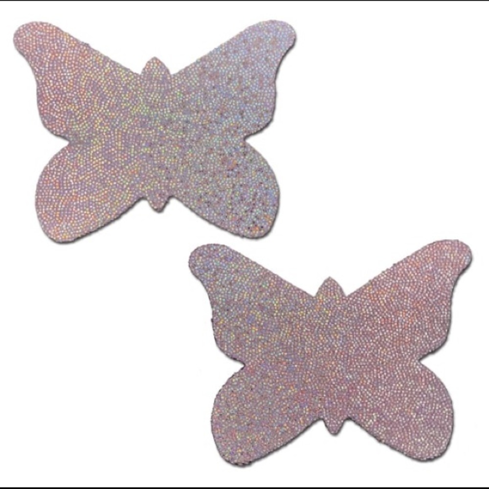 COPY - Pink Glitter Butterfly Pasties